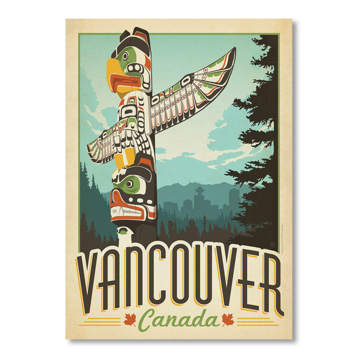Americanflat Poster „Vancouver“ von Anderson Design Group, Retro